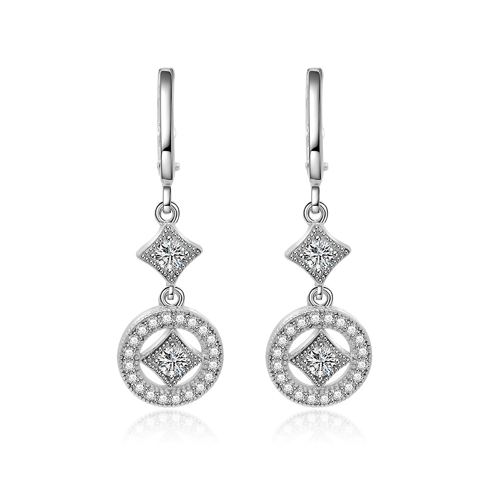 Cubic Zirconia Mini Drop Earrings